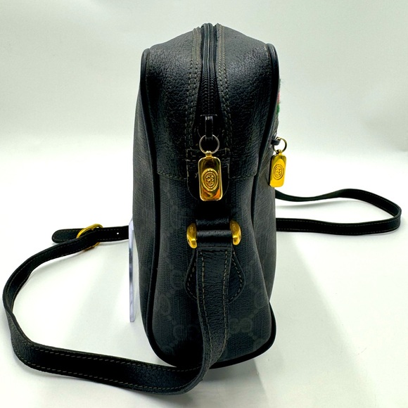 Vtg Gucci Black Supreme Ophidia PVC Guccisima Web Small Shoulder Crossbody Bag - Picture 7 of 16
